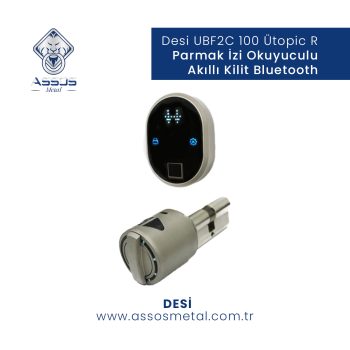 Desi UBF2C 100 Utopic R Parmak İzi Okuyuculu Akıllı Kilit Bluetooth